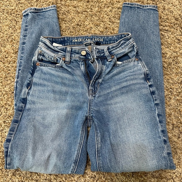 American Eagle Outfitters High Rise Light Blue Jeans - Picture 1 of 6